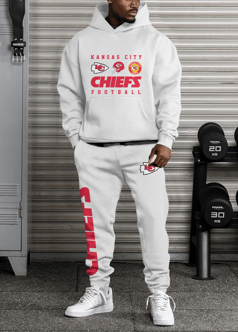 Kansas City Chiefs NFL Sport Hoodie Tracksuit Style 450