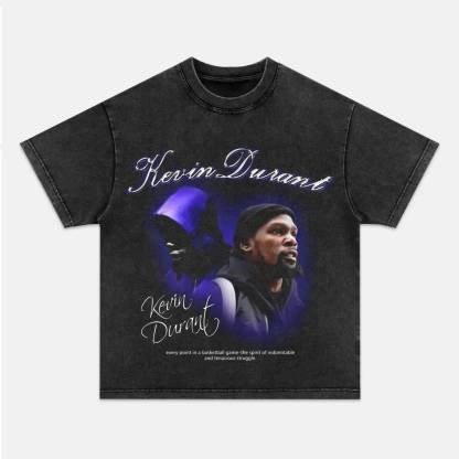 Unisex-Adult Ultra Cotton Washed T-Shirt Graphic  KEVIN DURANT VINTAGE TEE 
