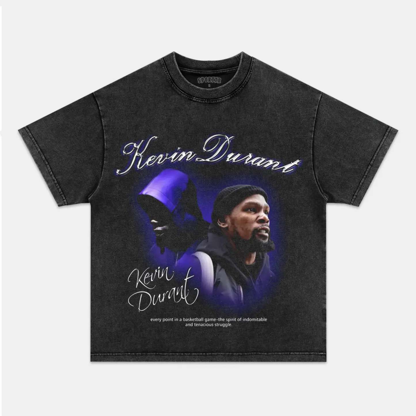 Unisex-Adult Ultra Cotton Washed T-Shirt Graphic  KEVIN DURANT VINTAGE TEE 