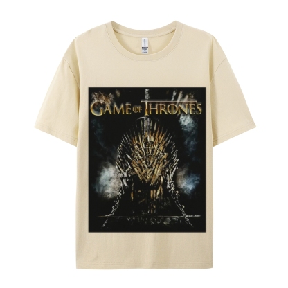 Unisex-Adult Ultra Cotton Washed T-Shirt Graphic GAME OF THRONES TEE 