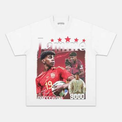 Unisex-Adult Ultra Cotton Washed T-Shirt Graphic LAMINE YAMAL V2 TEE 