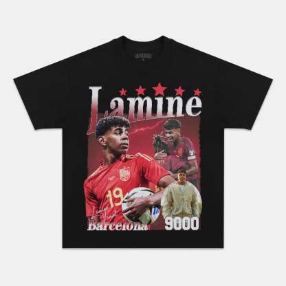 Unisex-Adult Ultra Cotton Washed T-Shirt Graphic LAMINE YAMAL V2 TEE 