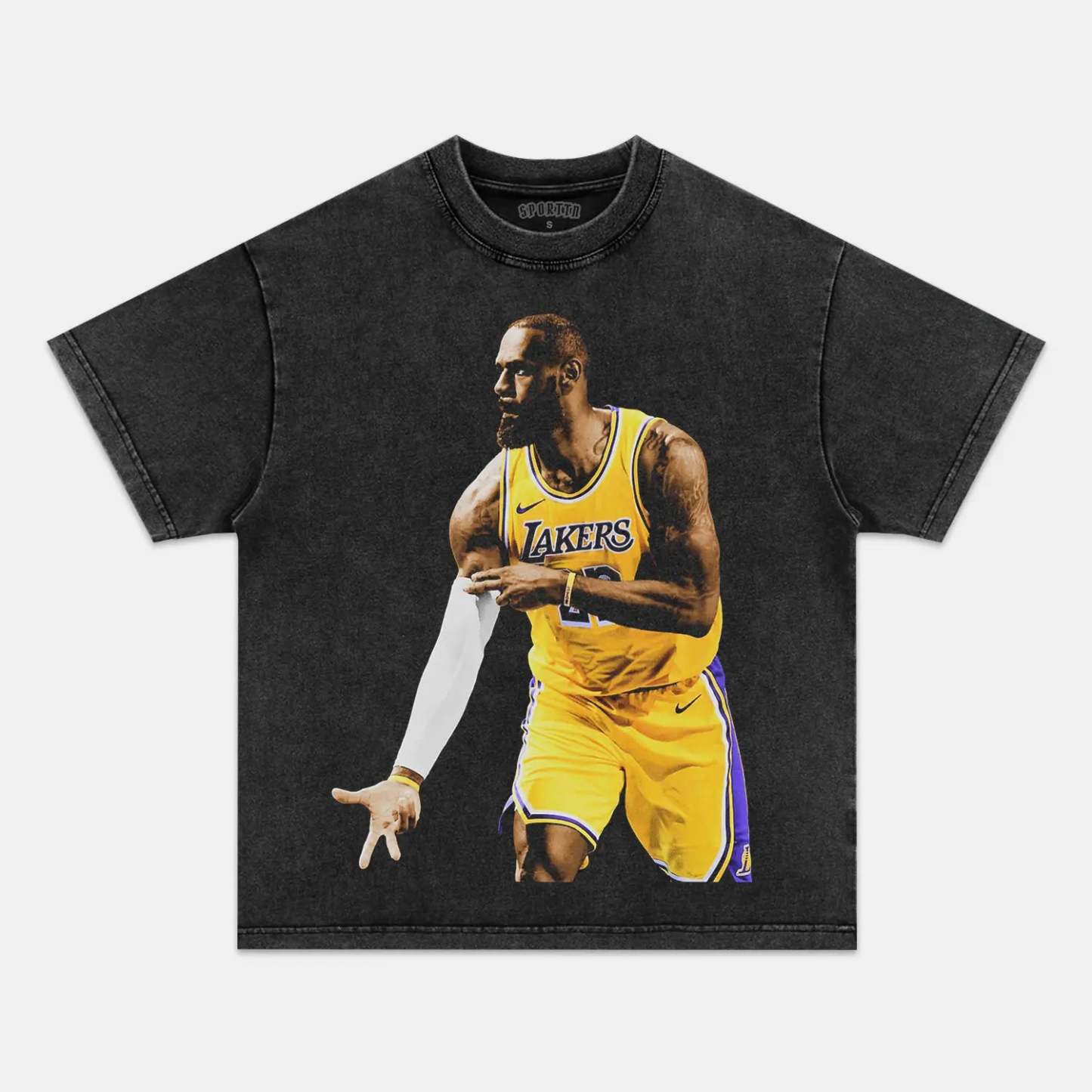 Unisex-Adult Ultra Cotton Washed T-Shirt Graphic LEBRON 3 VINTAGE TEE
