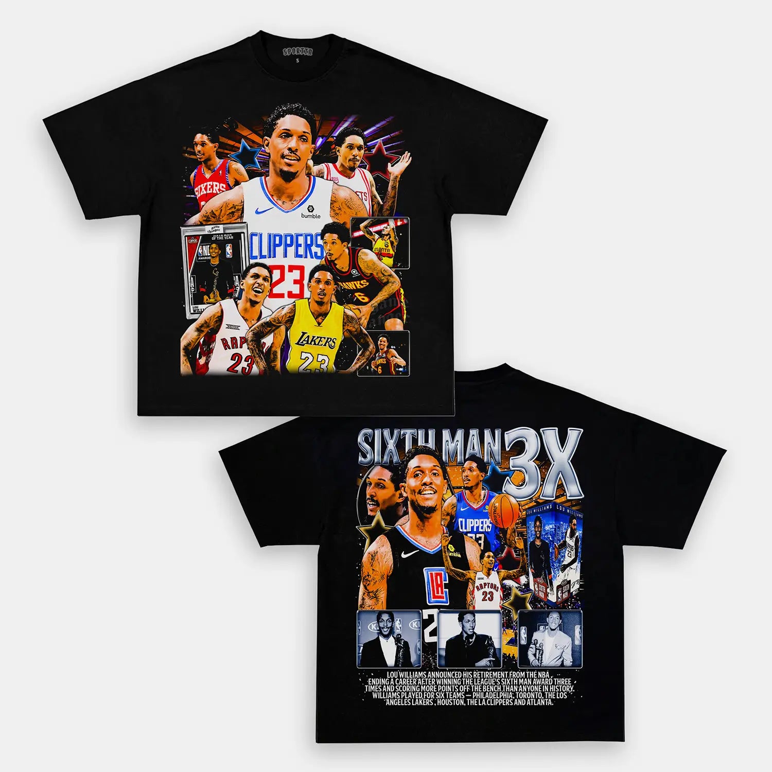 Unisex-Adult Ultra Cotton Washed T-Shirt Graphic  LOU WILLIAMS TEE - [DS] 