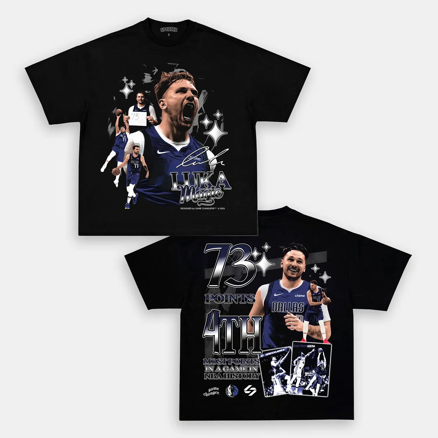 Unisex-Adult Ultra Cotton Washed T-Shirt Graphic  LUKA 73PTS TEE - [DS] 