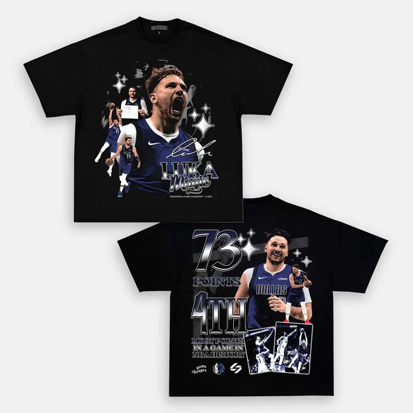 Unisex-Adult Ultra Cotton Washed T-Shirt Graphic  LUKA 73PTS TEE - [DS] 