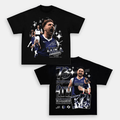 Unisex-Adult Ultra Cotton Washed T-Shirt Graphic  LUKA 73PTS TEE - [DS] 