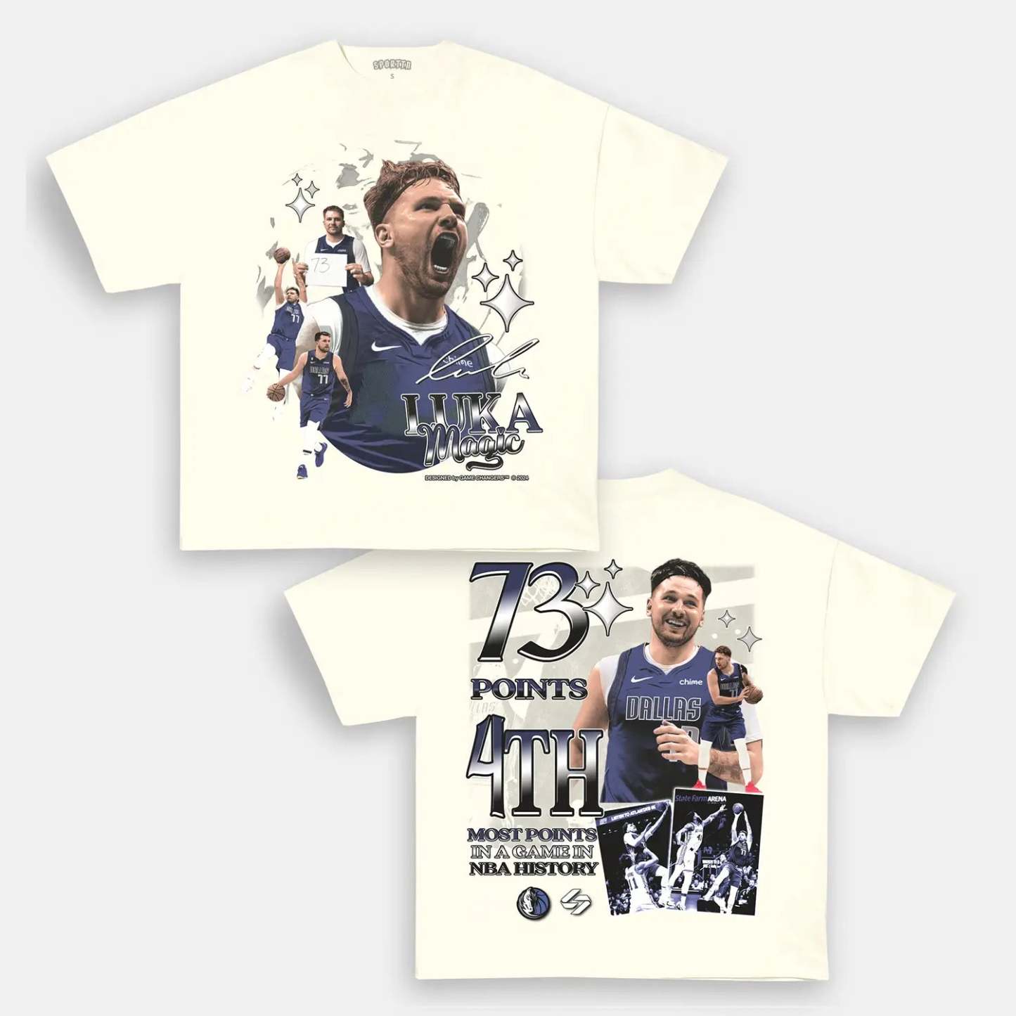 Unisex-Adult Ultra Cotton Washed T-Shirt Graphic  LUKA 73PTS TEE - [DS] 