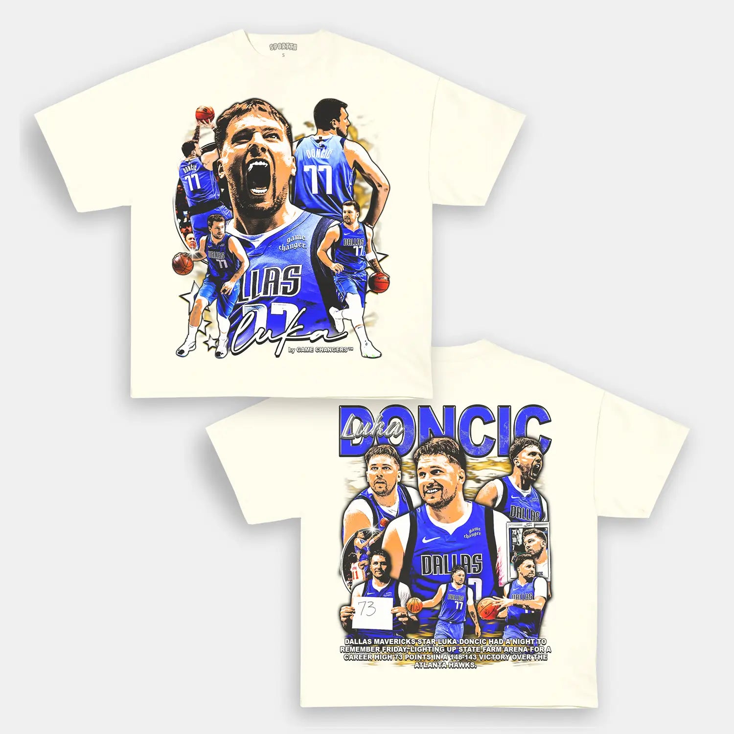 Unisex-Adult Ultra Cotton Washed T-Shirt Graphic  LUKA 73PTS V2 TEE - [DS] 