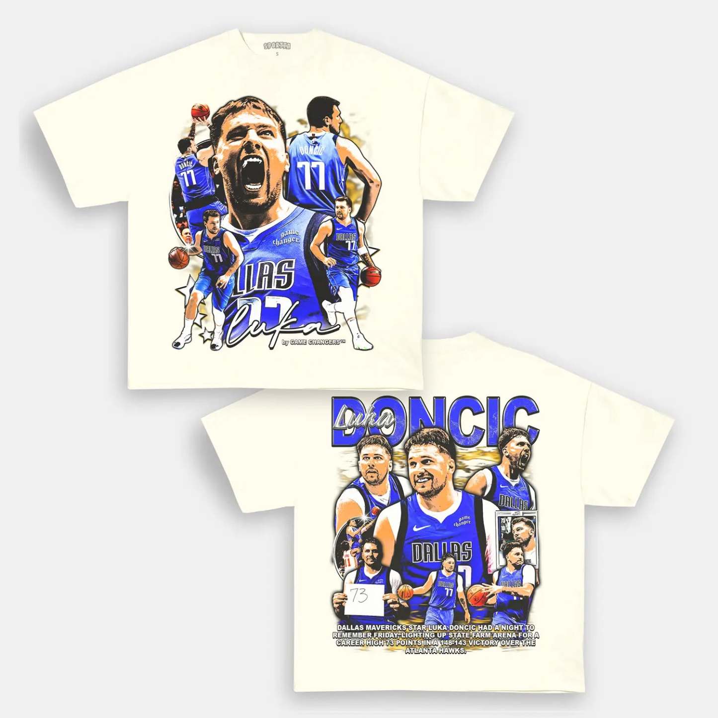 Unisex-Adult Ultra Cotton Washed T-Shirt Graphic  LUKA 73PTS V2 TEE - [DS] 