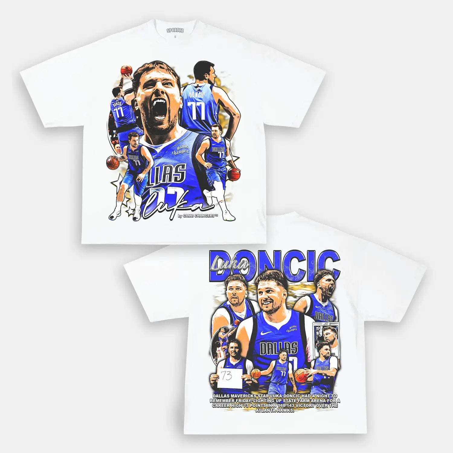 Unisex-Adult Ultra Cotton Washed T-Shirt Graphic  LUKA 73PTS V2 TEE - [DS] 