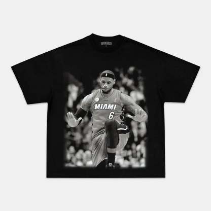 Unisex-Adult Ultra Cotton Washed T-Shirt Graphic LeBron James TEE 