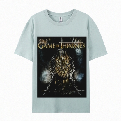 Unisex-Adult Ultra Cotton Washed T-Shirt Graphic GAME OF THRONES TEE 