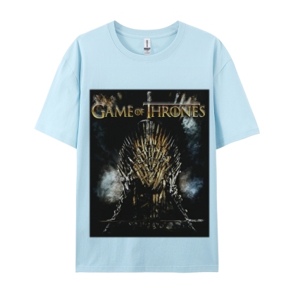 Unisex-Adult Ultra Cotton Washed T-Shirt Graphic GAME OF THRONES TEE 
