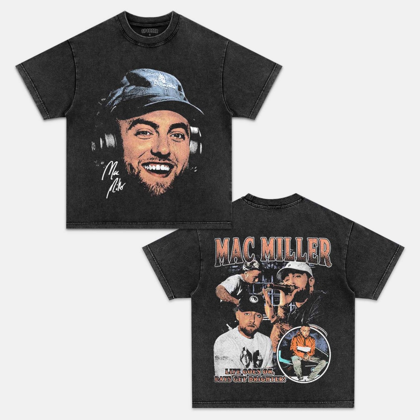 Unisex-Adult Ultra Cotton Washed T-Shirt Graphic MAC MILLER V2 TEE