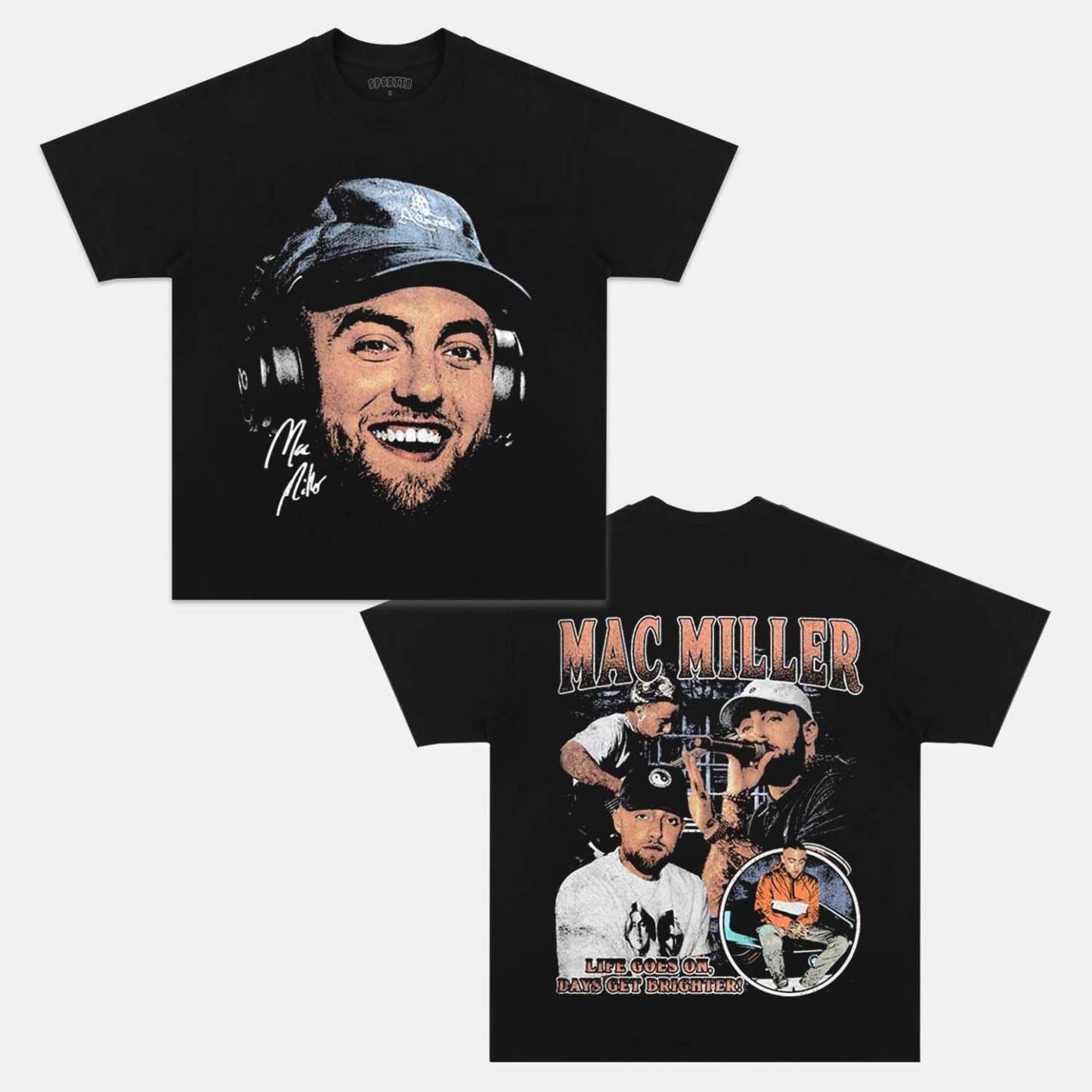 Unisex-Adult Ultra Cotton Washed T-Shirt Graphic MAC MILLER  V2 TEE 