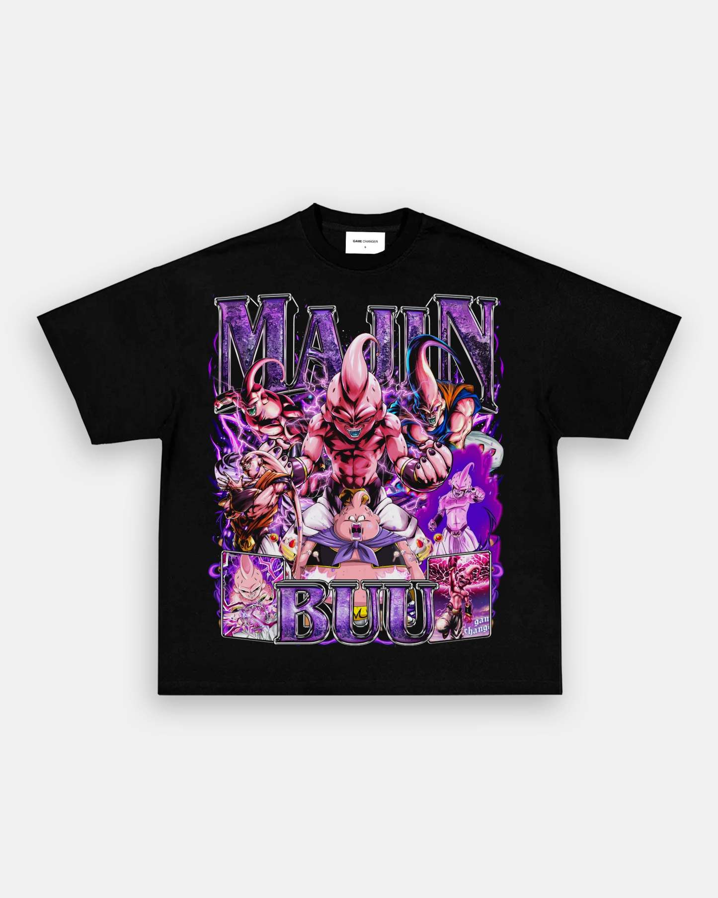 Unisex-Adult Ultra Cotton Washed T-Shirt Graphic MAJIN BUU TEE