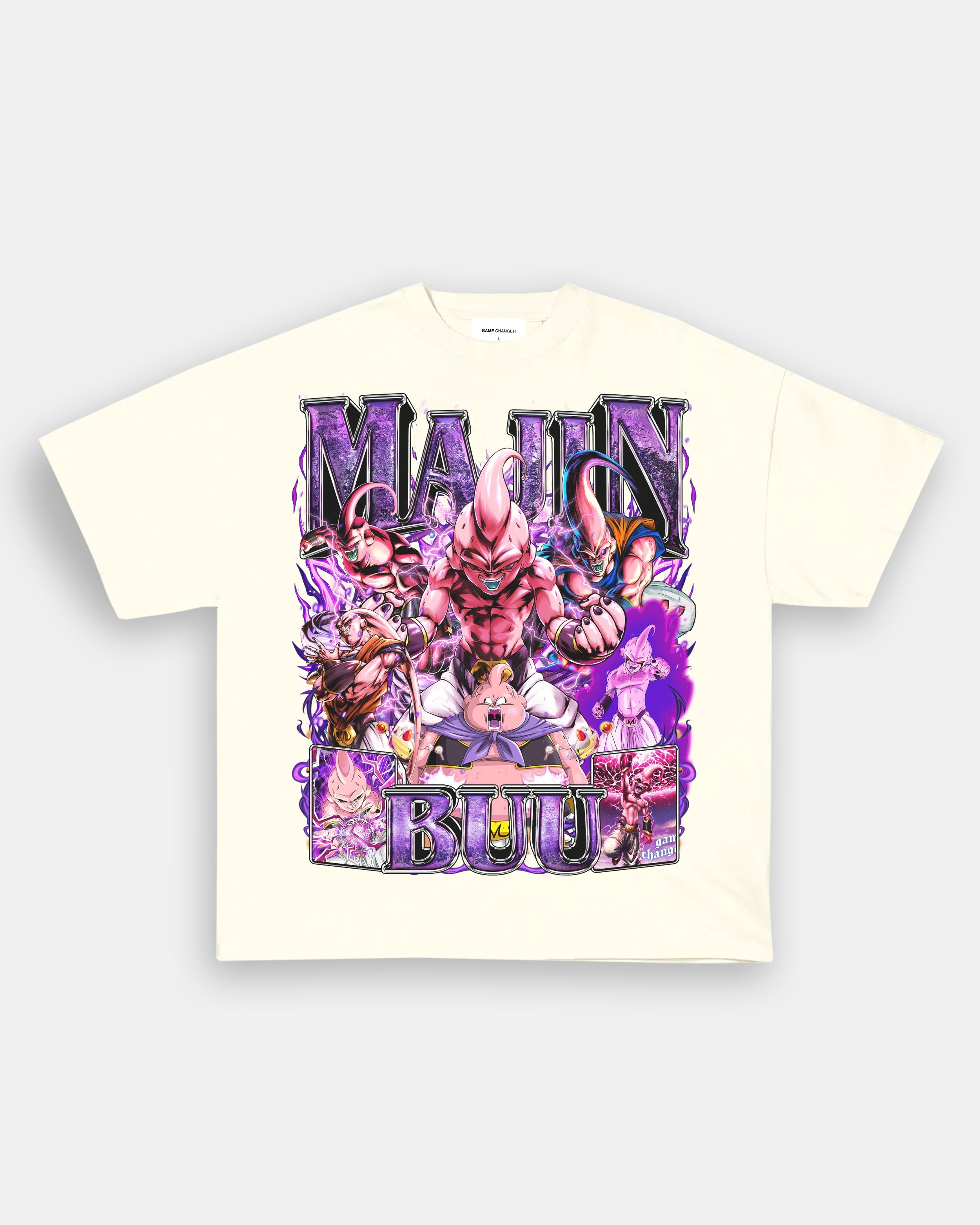 Unisex-Adult Ultra Cotton Washed T-Shirt Graphic MAJIN BUU TEE