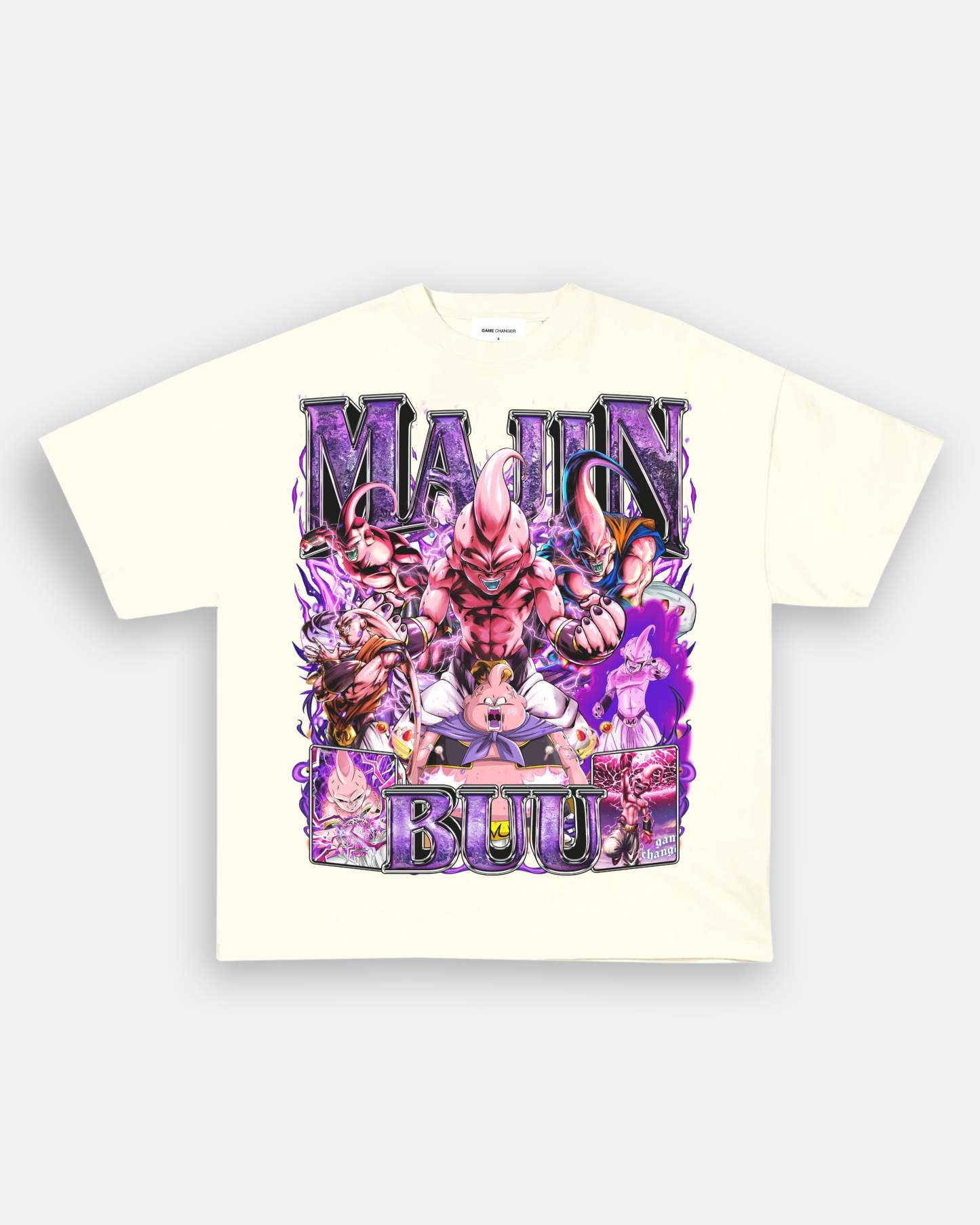 Unisex-Adult Ultra Cotton Washed T-Shirt Graphic MAJIN BUU TEE