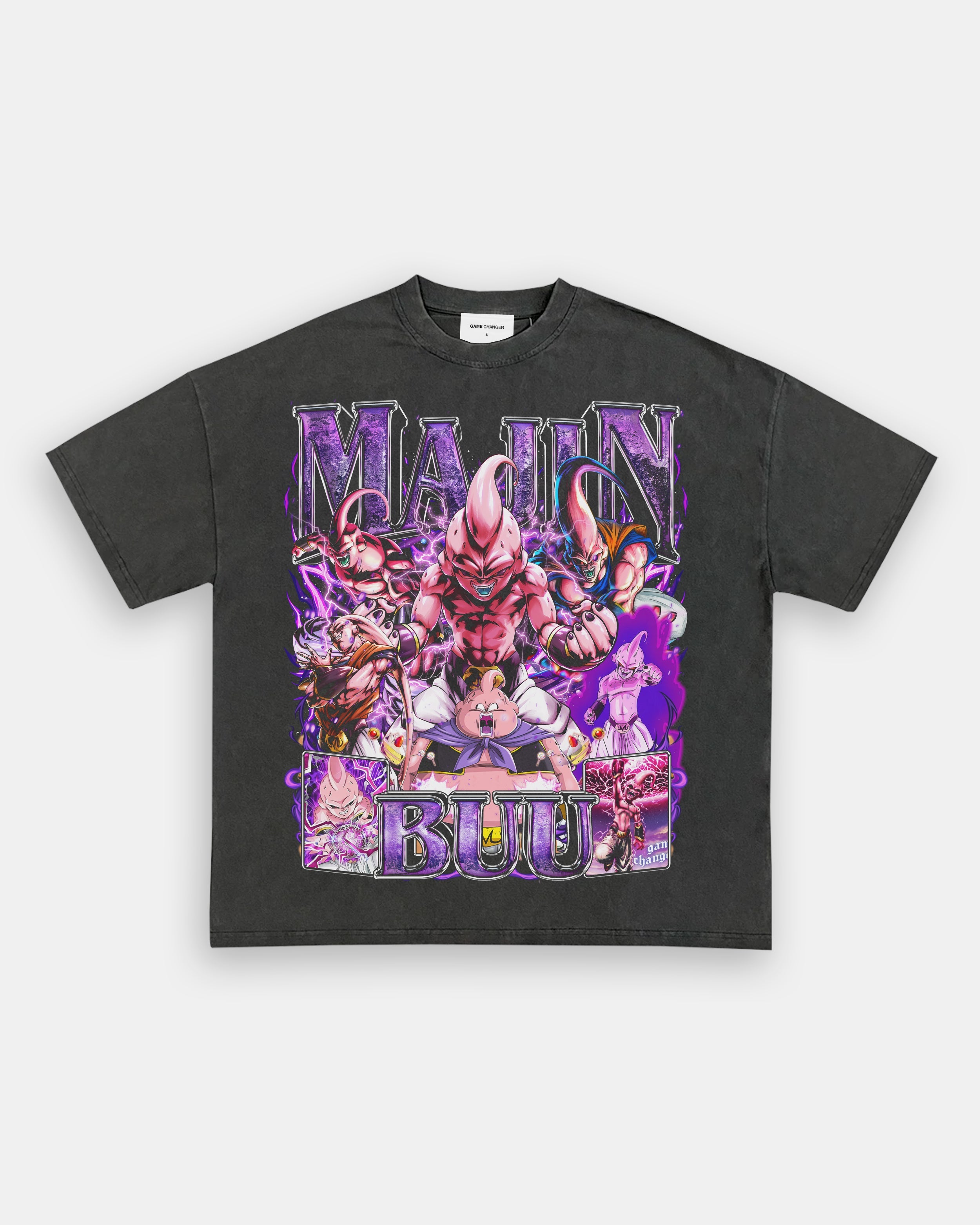 Unisex-Adult Ultra Cotton Washed T-Shirt Graphic MAJIN BUU TEE