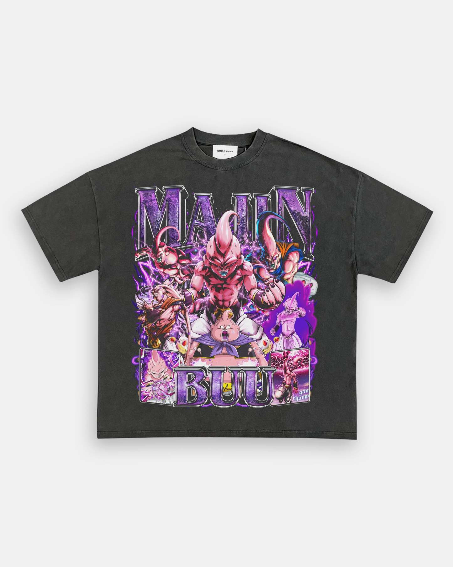 Unisex-Adult Ultra Cotton Washed T-Shirt Graphic MAJIN BUU TEE