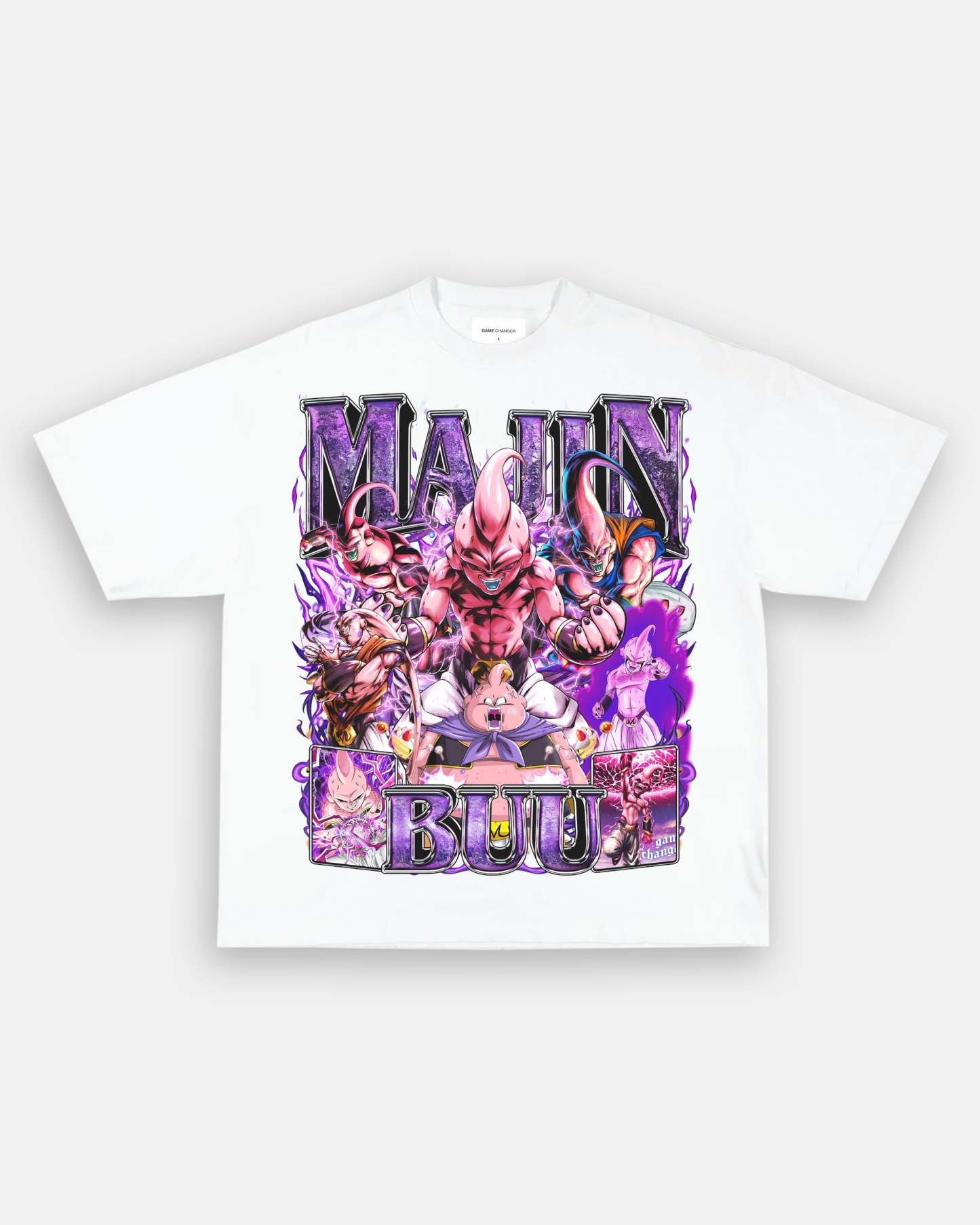 Unisex-Adult Ultra Cotton Washed T-Shirt Graphic MAJIN BUU TEE