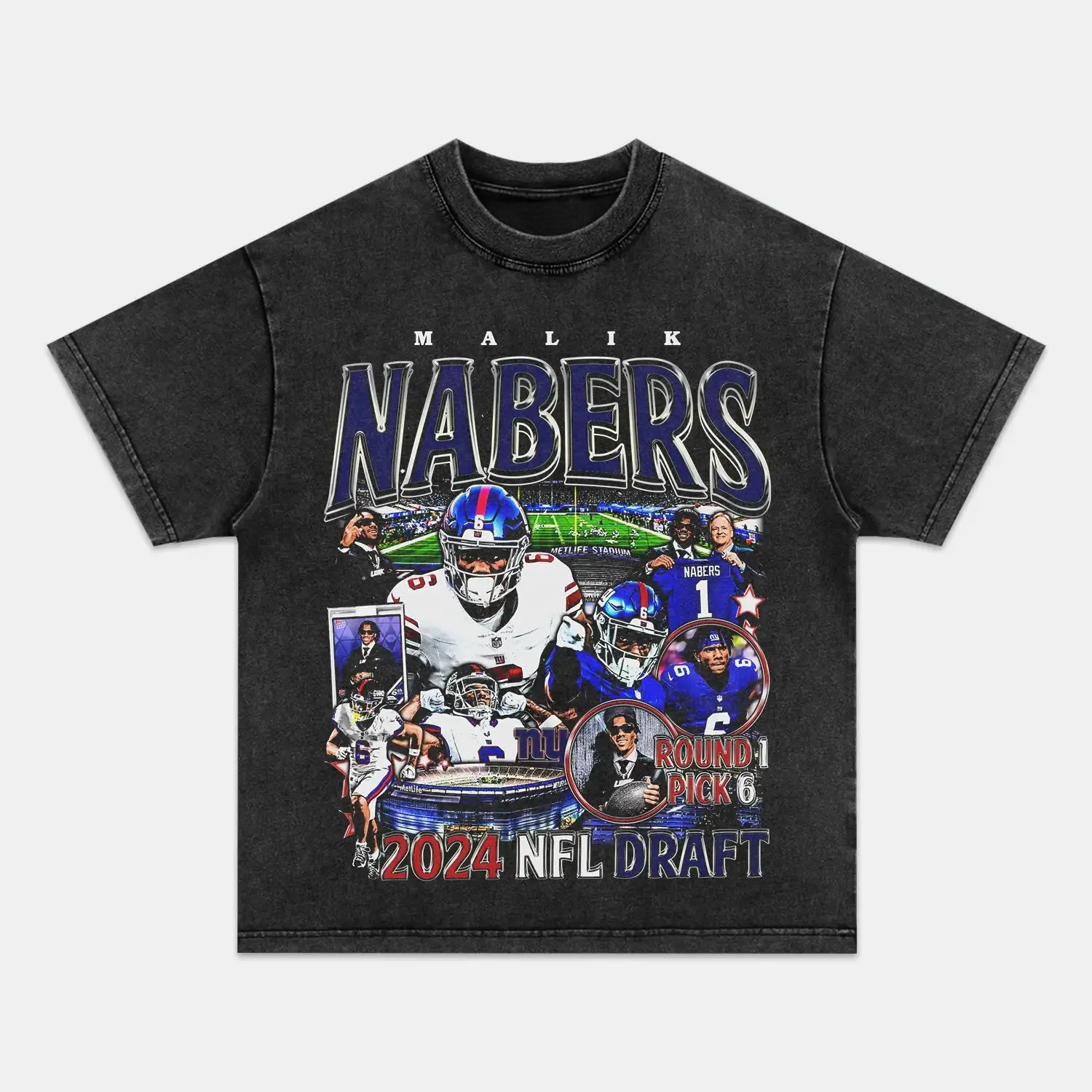 T-Shirt MALIK NABERS Graphic TEE Unisex Ultra Cotton Washed | TIDESENCE