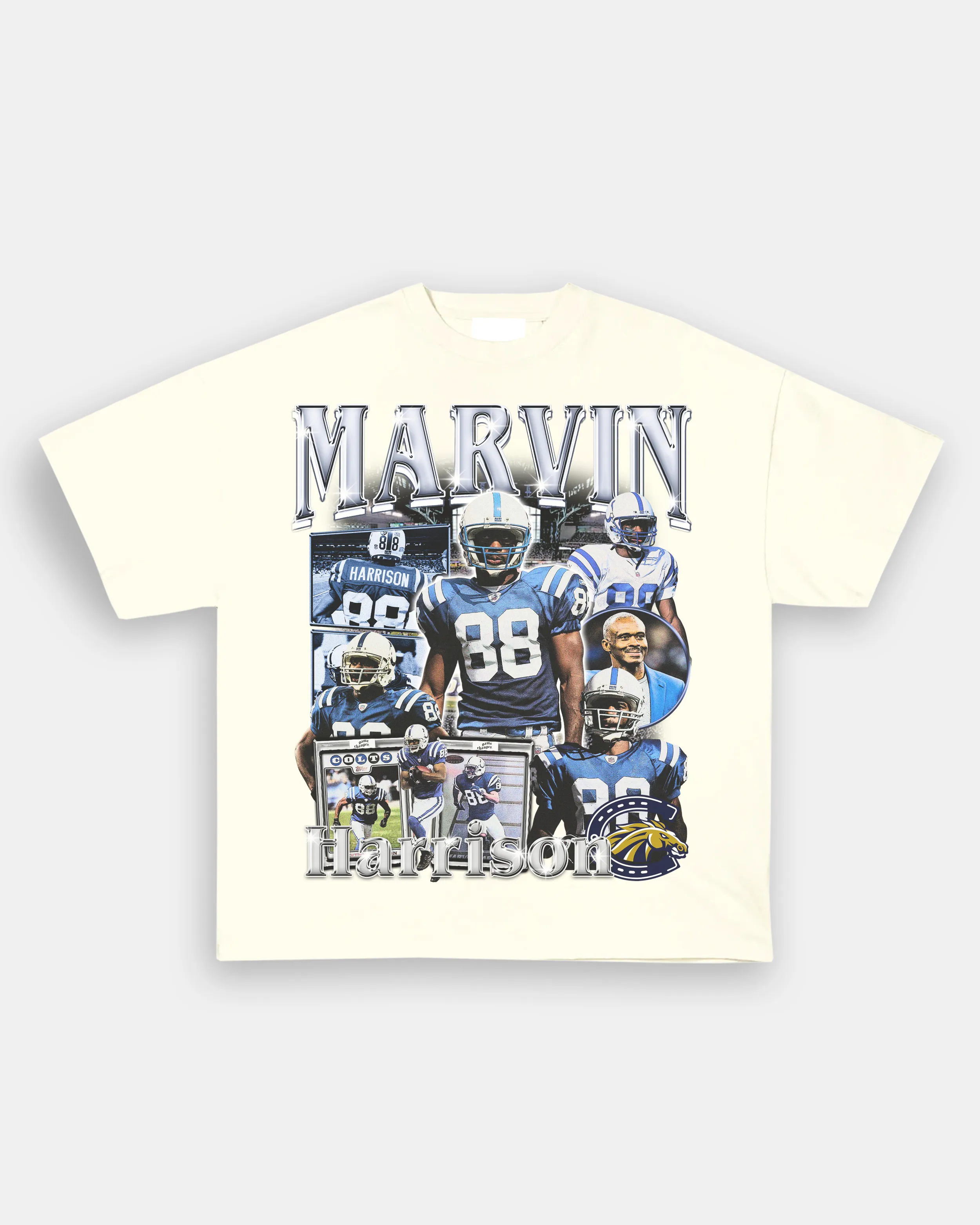 Washed T-Shirt MARVIN HARRISON - COLTS Unisex Ultra Cotton | TIDESENCE