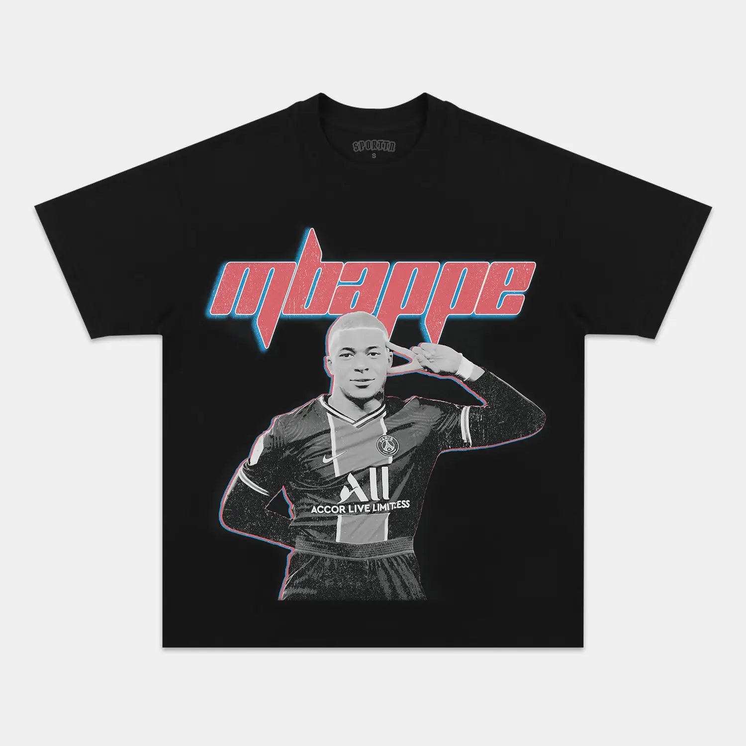 Unisex-Adult Ultra Cotton Washed T-Shirt Graphic  MBAPPE CLASSIC TEE 