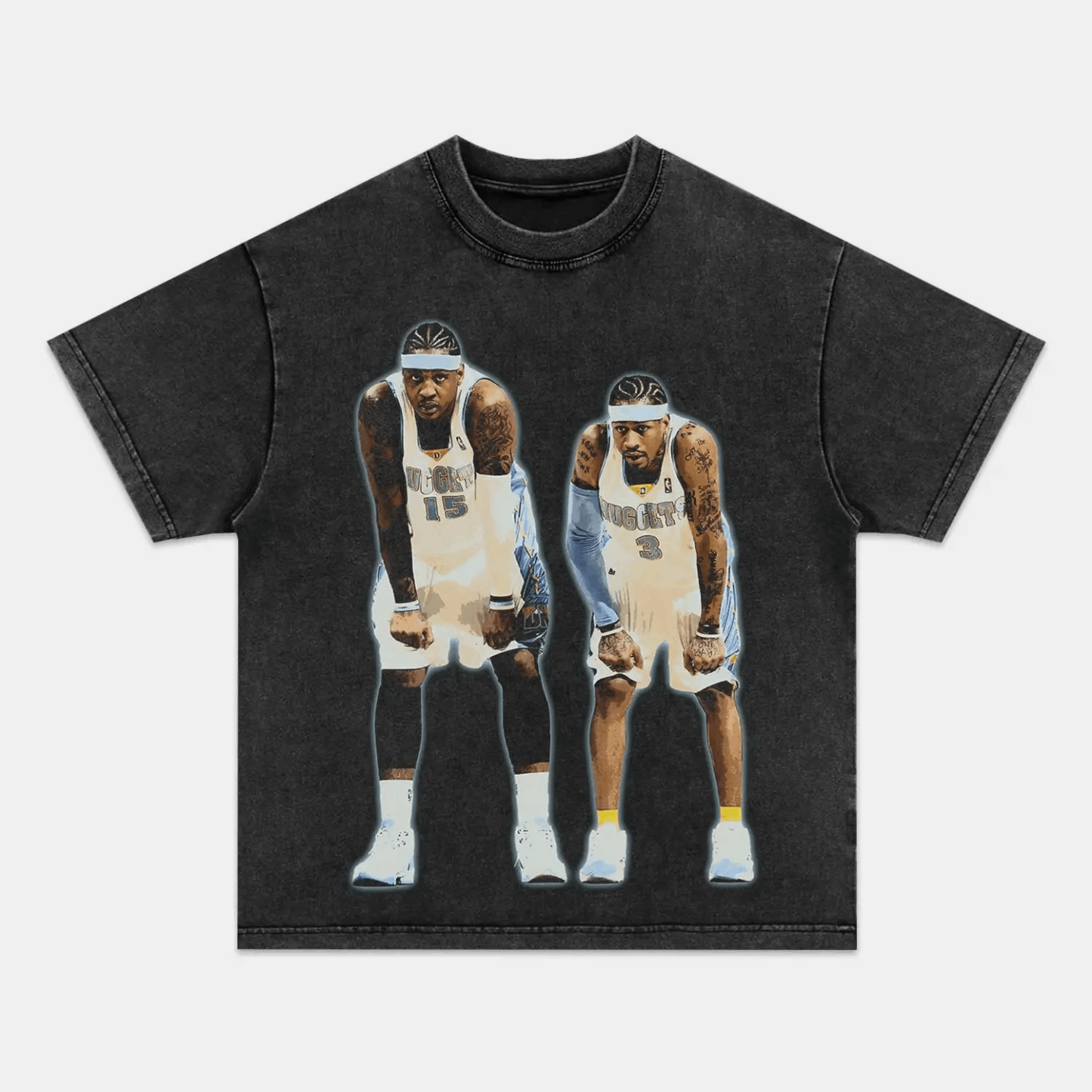 Unisex-Adult Ultra Cotton Washed T-Shirt Graphic MELO X AI TEE