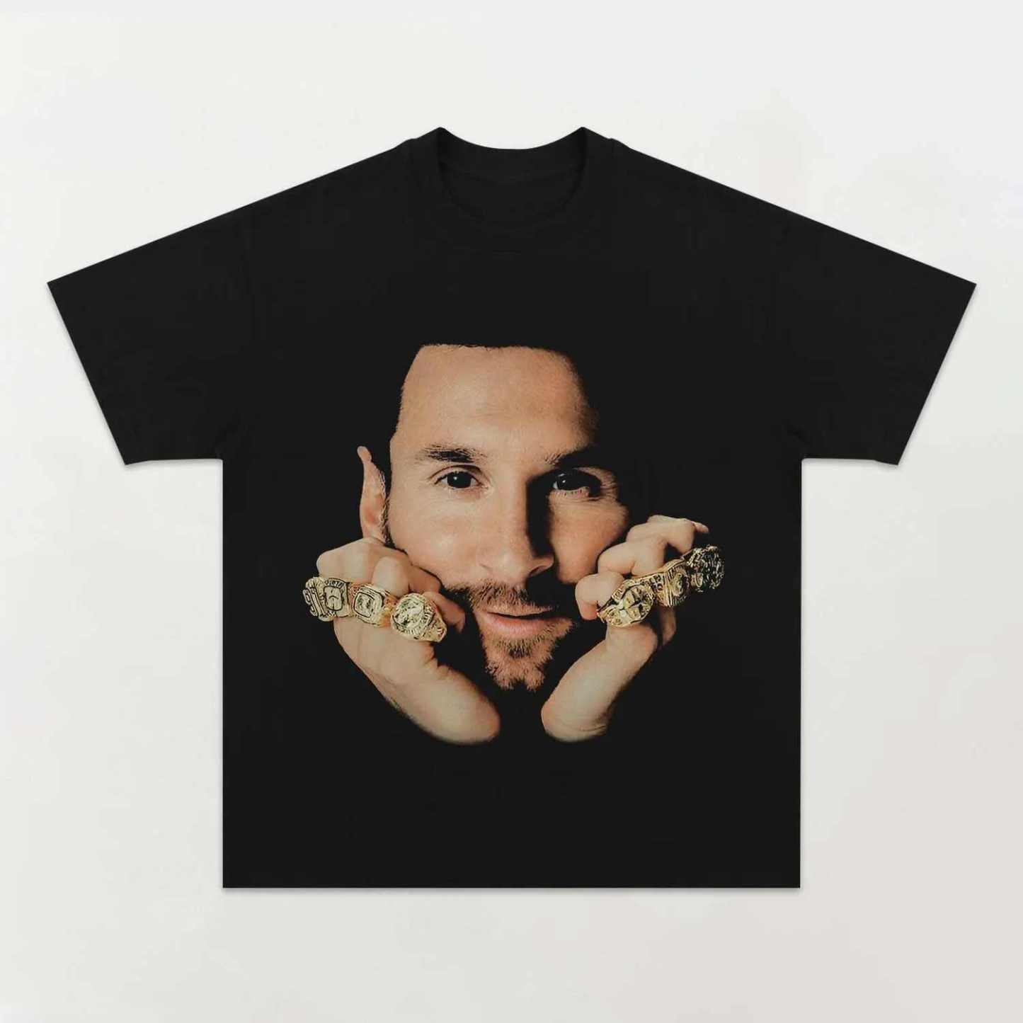 Unisex-Adult Ultra Cotton Washed T-Shirt Graphic MESSI TEE 