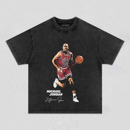 Unisex-Adult Ultra Cotton Washed T-Shirt Graphic  MICHAEL JORDAN TEE 