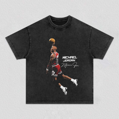 T-Shirt MICHAEL JORDAN Graphic Unisex-Adult Cotton Washed | TIDESENCE
