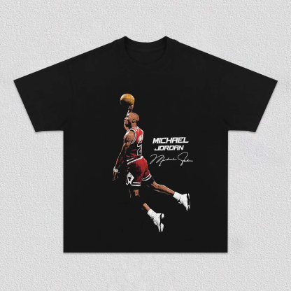 T-Shirt MICHAEL JORDAN Graphic Unisex-Adult Cotton Washed | TIDESENCE
