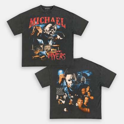 Unisex-Adult Ultra Cotton Washed T-Shirt Graphic MICHAEL MYERS TEE 