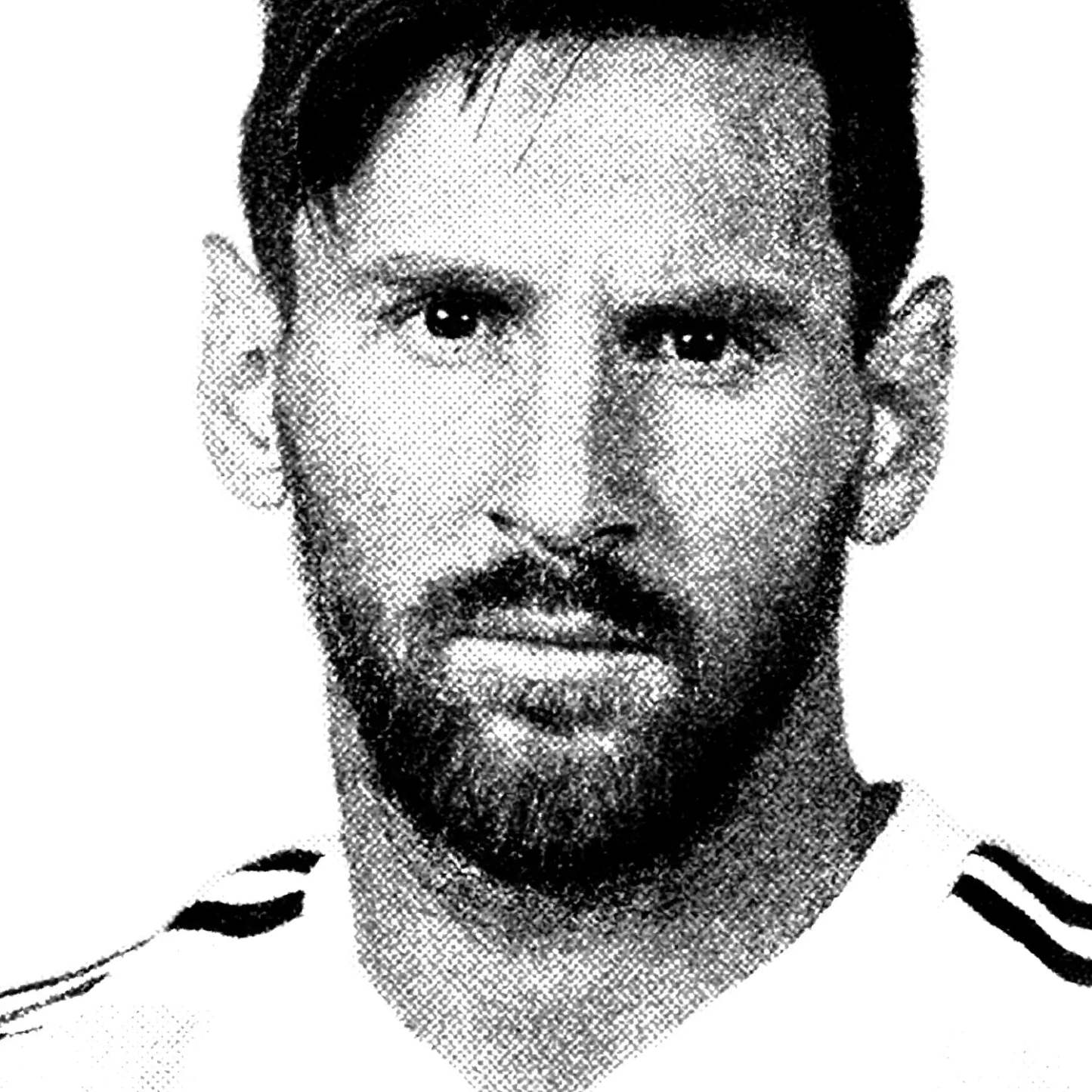 Unisex-Adult Ultra Cotton Washed T-Shirt Graphic LIONEL MESSI WHITE TEE