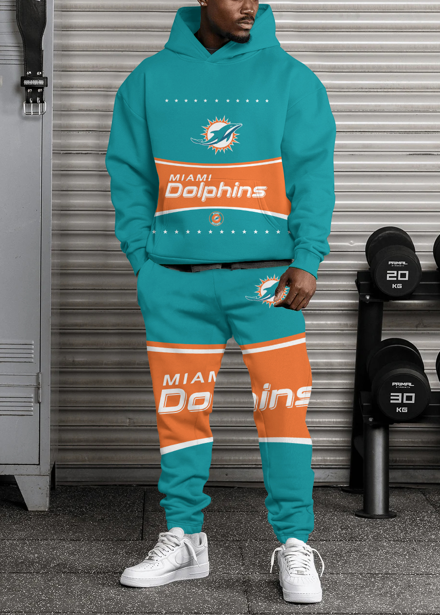 Miami Dolphins NFL Sport Hoodie Tracksuit Style 436
