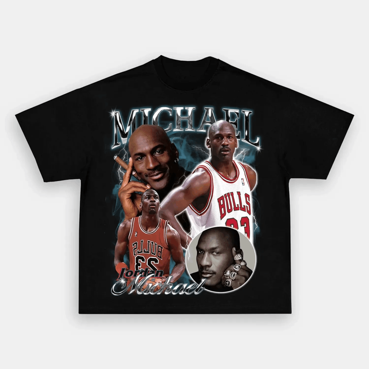 Unisex-Adult Ultra Cotton Washed T-Shirt Graphic Michael Jordan Tee