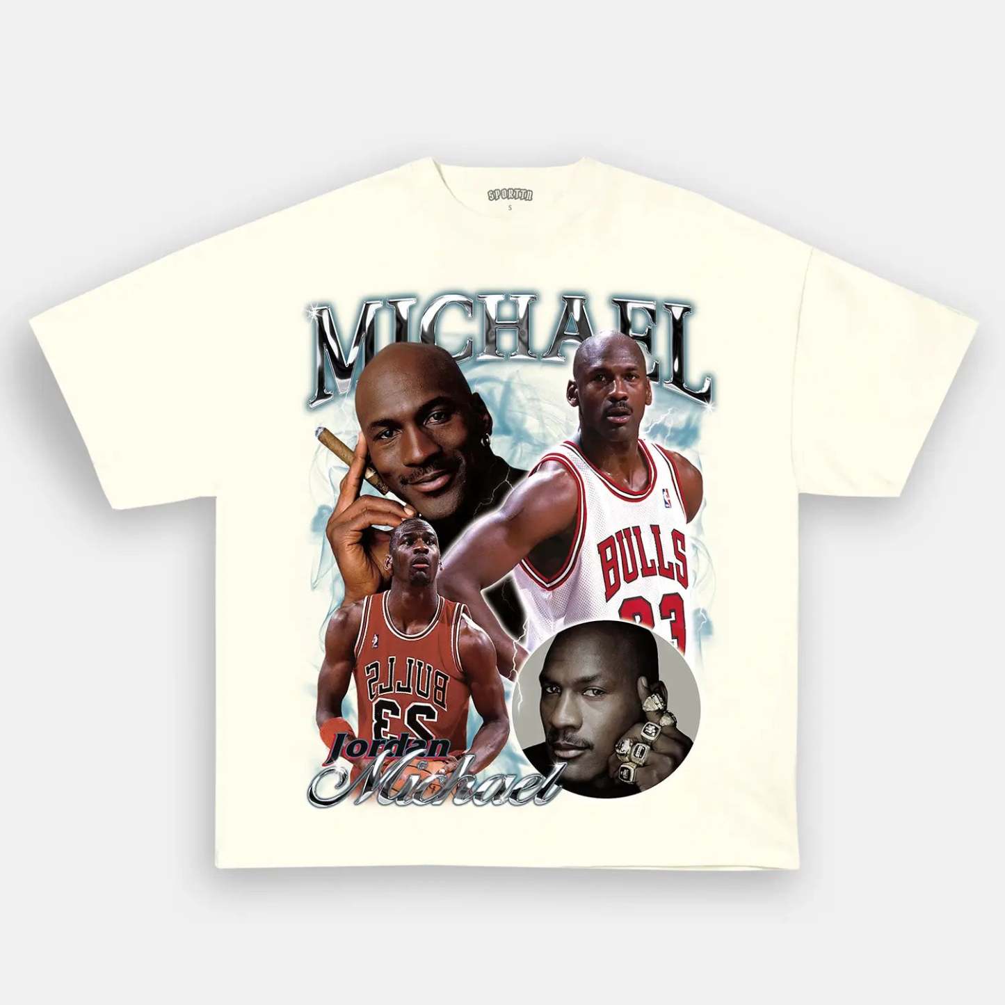 Unisex-Adult Ultra Cotton Washed T-Shirt Graphic Michael Jordan Tee