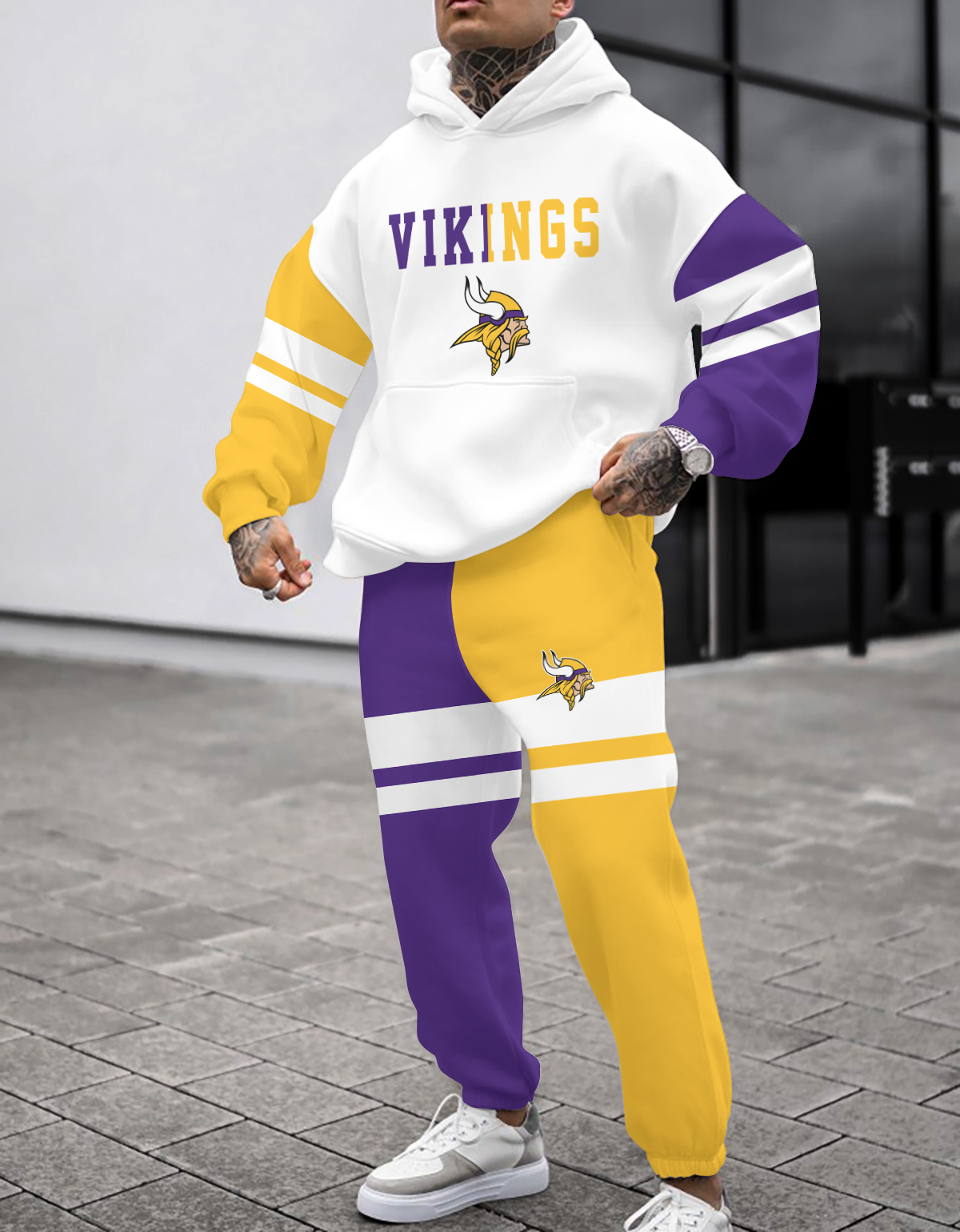 Minnesota Vikings NFL Sport Hoodie Tracksuit Style 456