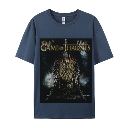 Unisex-Adult Ultra Cotton Washed T-Shirt Graphic GAME OF THRONES TEE 