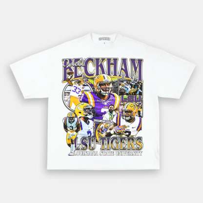 Unisex-Adult Ultra Cotton Washed T-Shirt Graphic ODELL BECKHAM JR - LSU TEE 