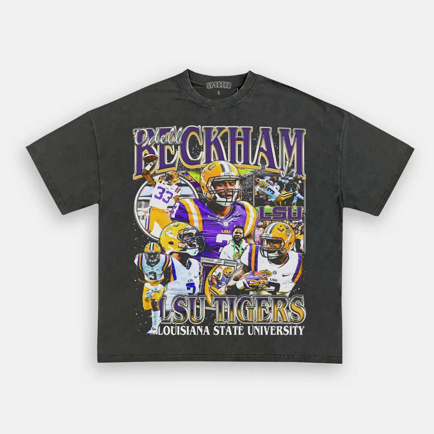 Unisex-Adult Ultra Cotton Washed T-Shirt Graphic ODELL BECKHAM JR - LS