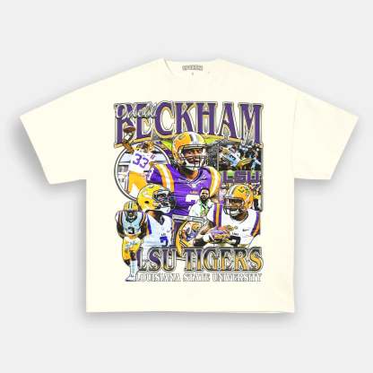 Unisex-Adult Ultra Cotton Washed T-Shirt Graphic ODELL BECKHAM JR - LSU TEE 