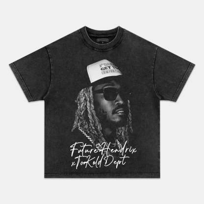 Unisex-Adult Ultra Cotton Washed T-Shirt Graphic OG FUTURE HENDRIX TEE 