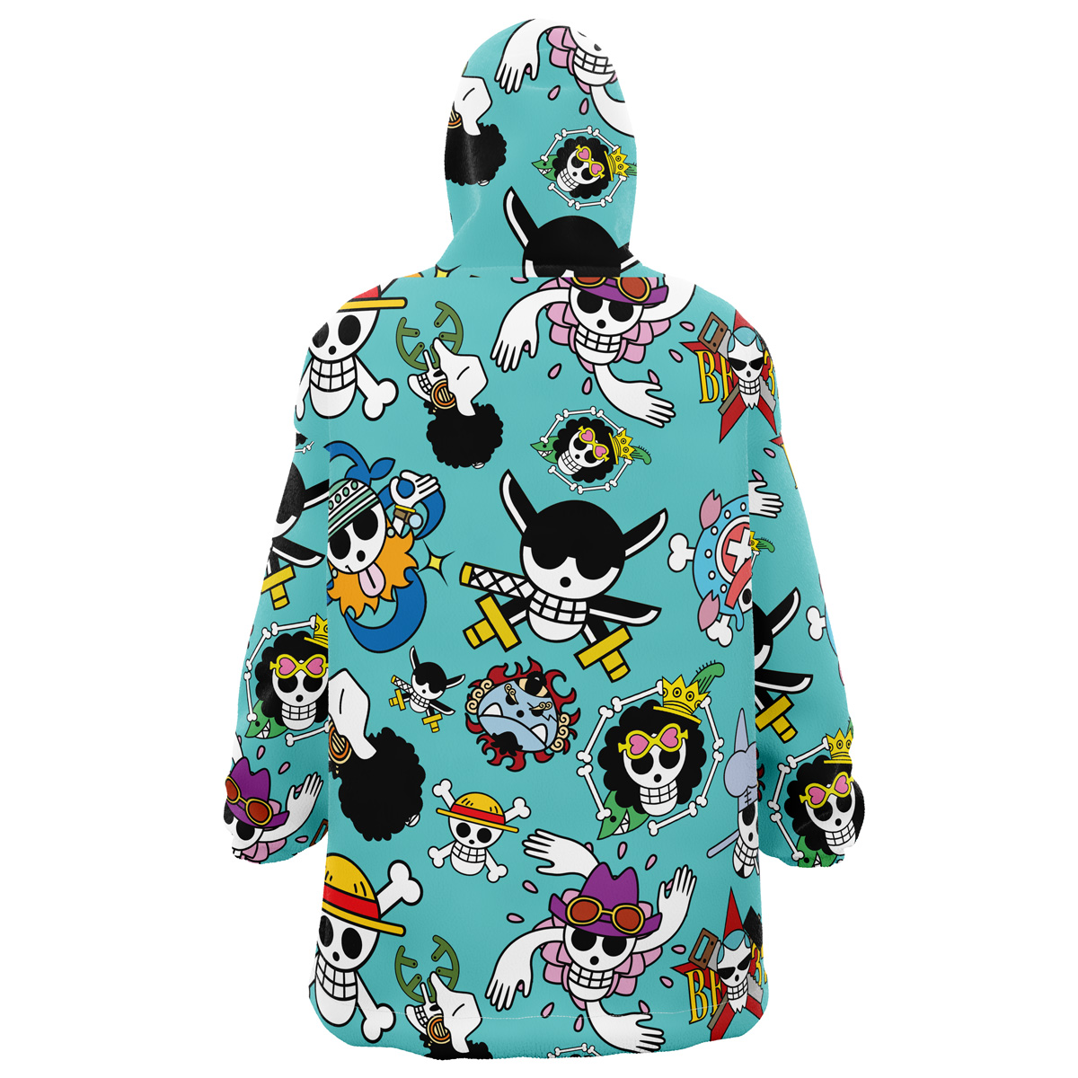 Strawhats Jolly Roger One Piece Snug Oversized Blanket Hoodie