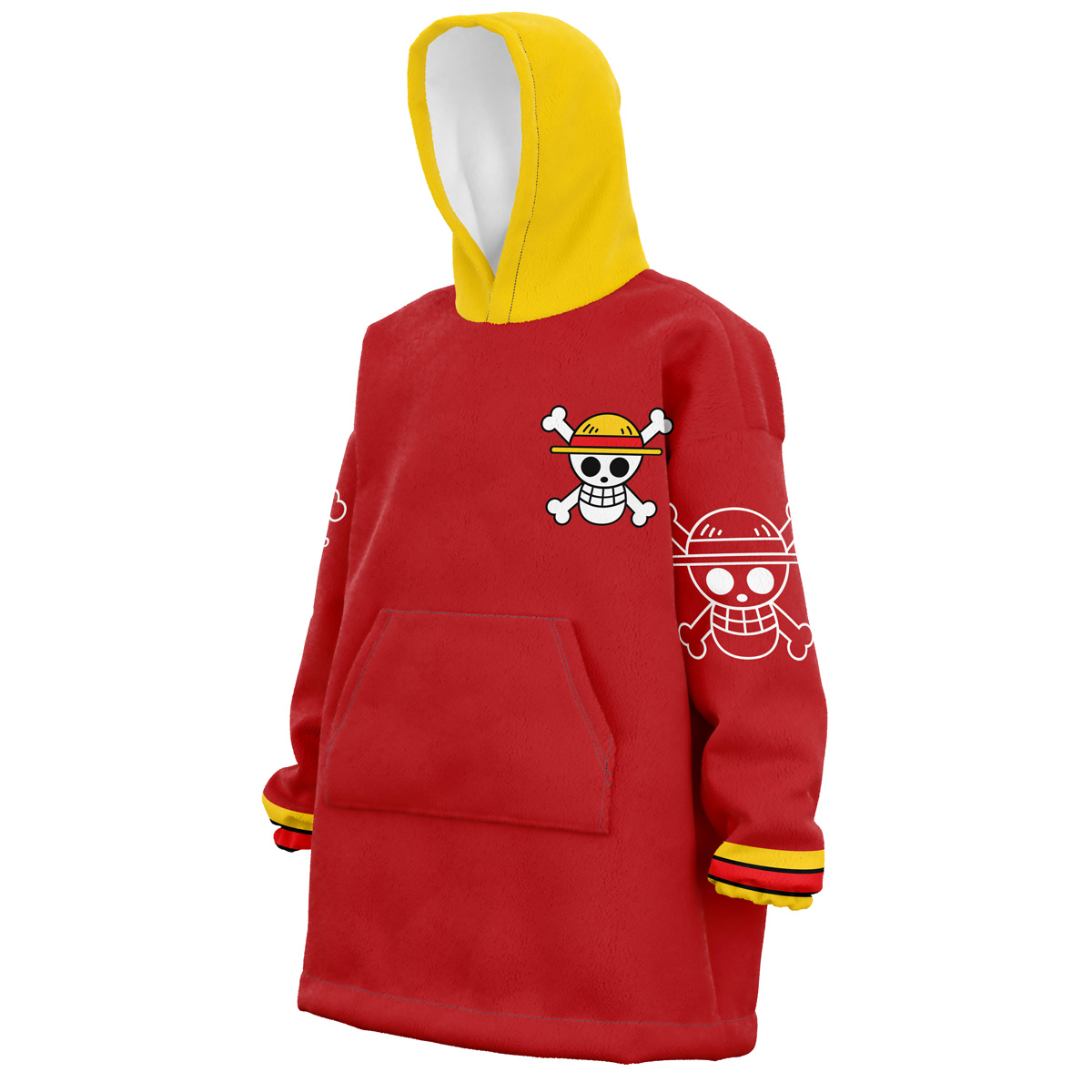 Straw Hat Luffy One Piece Snug Oversized Blanket Hoodie