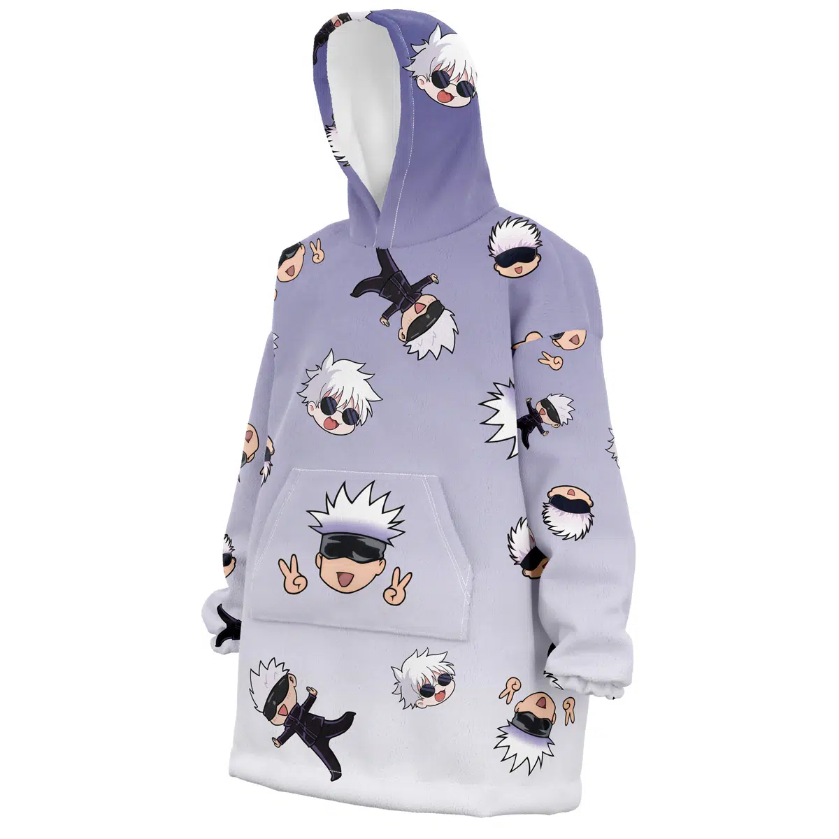 Satoru Gojo Pattern Jujutsu Kaisen Snug Oversized Blanket Hoodie