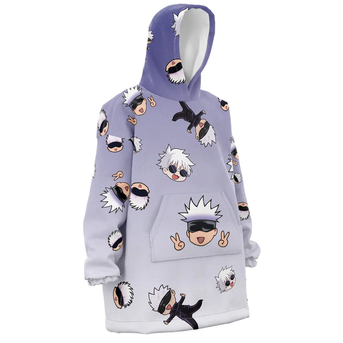 Satoru Gojo Pattern Jujutsu Kaisen Snug Oversized Blanket Hoodie