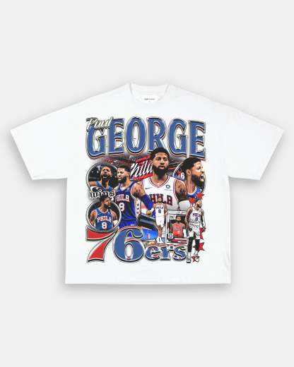 Unisex-Adult Ultra Cotton Washed T-Shirt Graphic PAUL GEORGE - SIXERS TEE